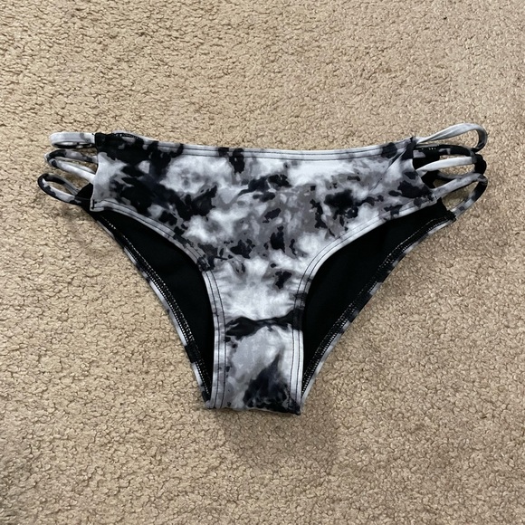 Hollister Swim Hollister Black And White Tie Dye Bikini